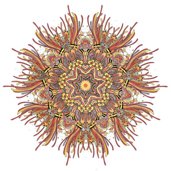 Moso Store Mandala Element Vuur