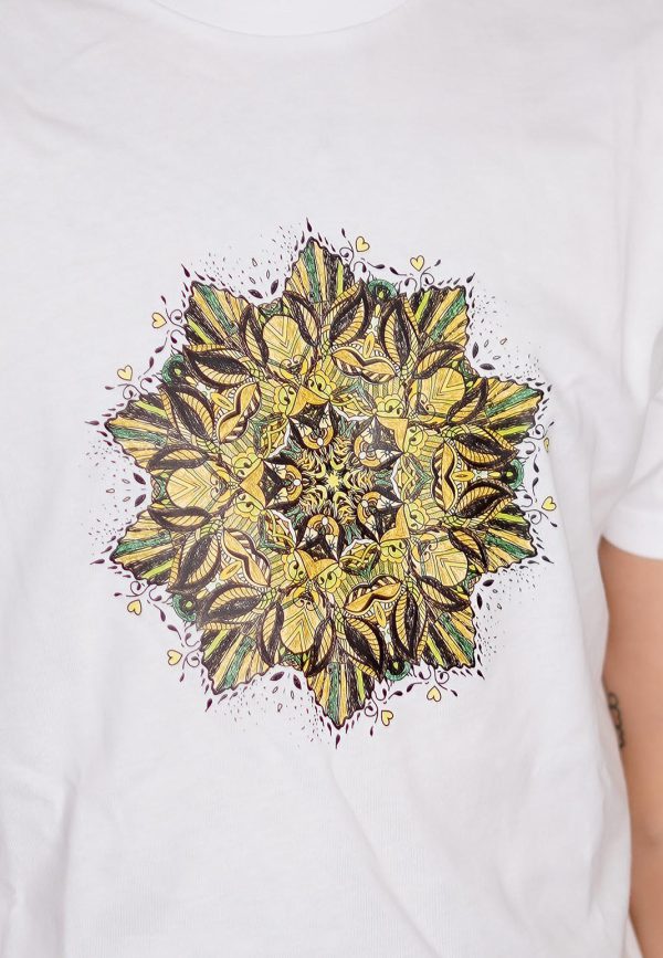 Moso Store Earth Mandala T-Shirt White
