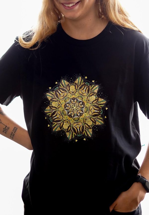 Moso Store Earth Mandala T-Shirt Black