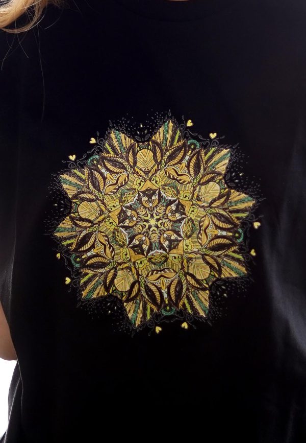 Moso Store Earth Mandala T-Shirt Black